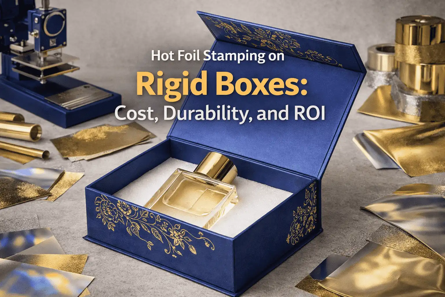 Hot Foil Stamping on Rigid Boxes: Cost, Durability, and ROI